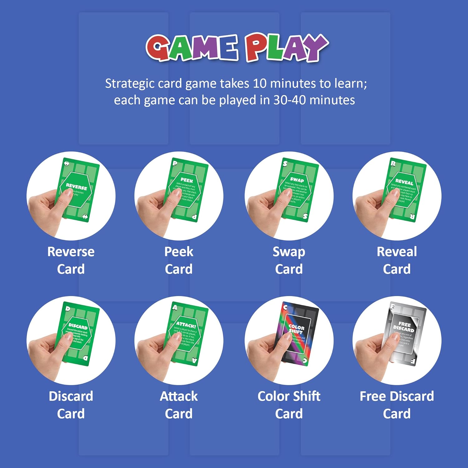 9Stax Paquete de expansión de juego de cartas, juego de cartas para toda la familia, diversión para niños, adolescentes y adultos, expande el juego