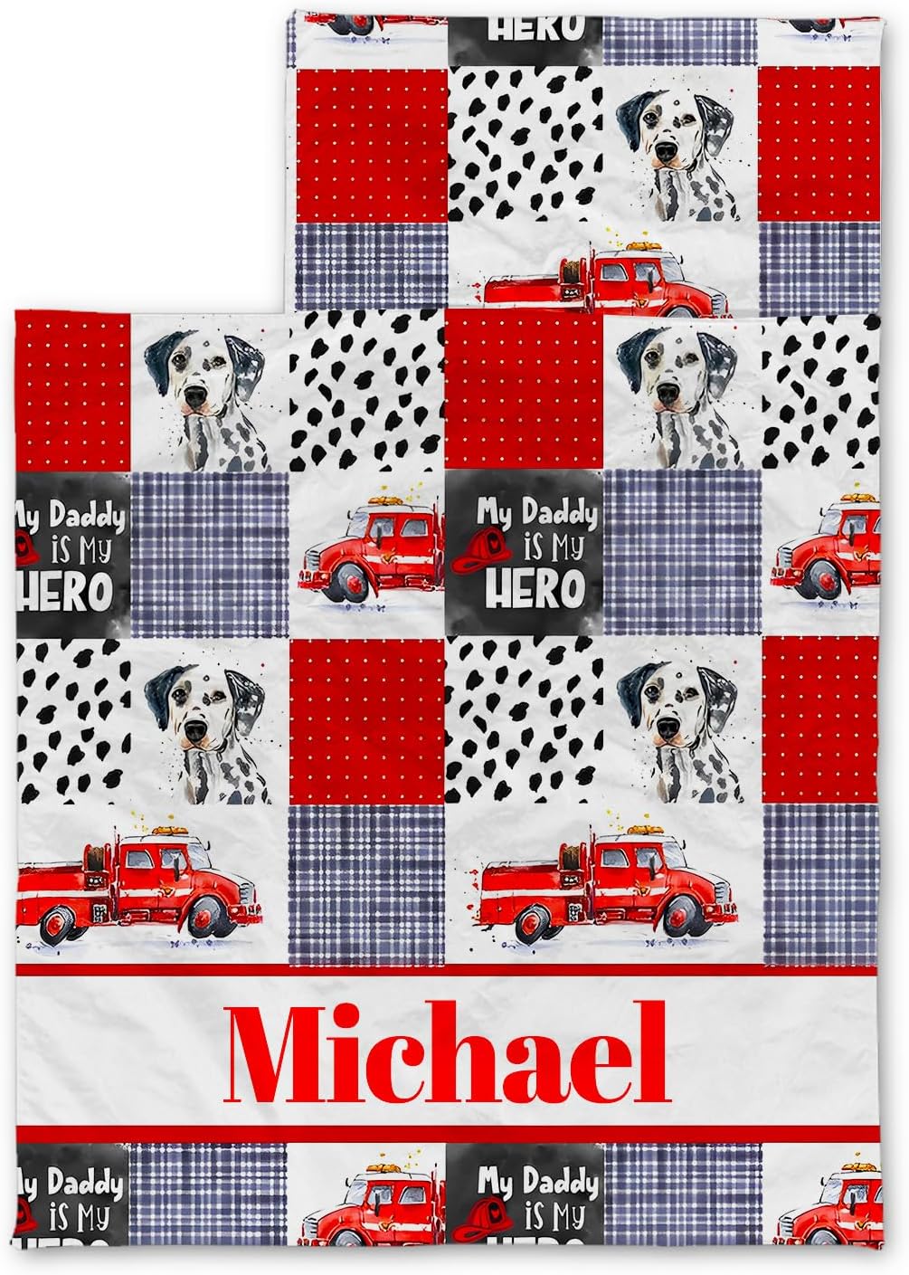 Tapete personalizado para siesta de camión de bomberos con nombre, sacos de dormir para niños y niñas, colchón de cama personalizado para niños,