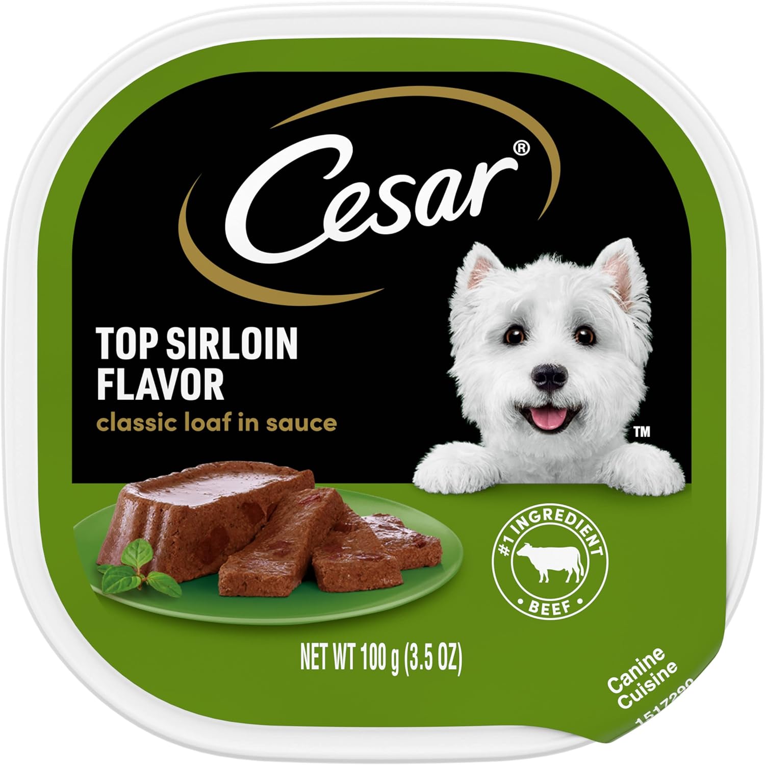 CESAR Classic Loaf – Alimento húmedo para perros, juego de 24 bandejas en salsa gourmet