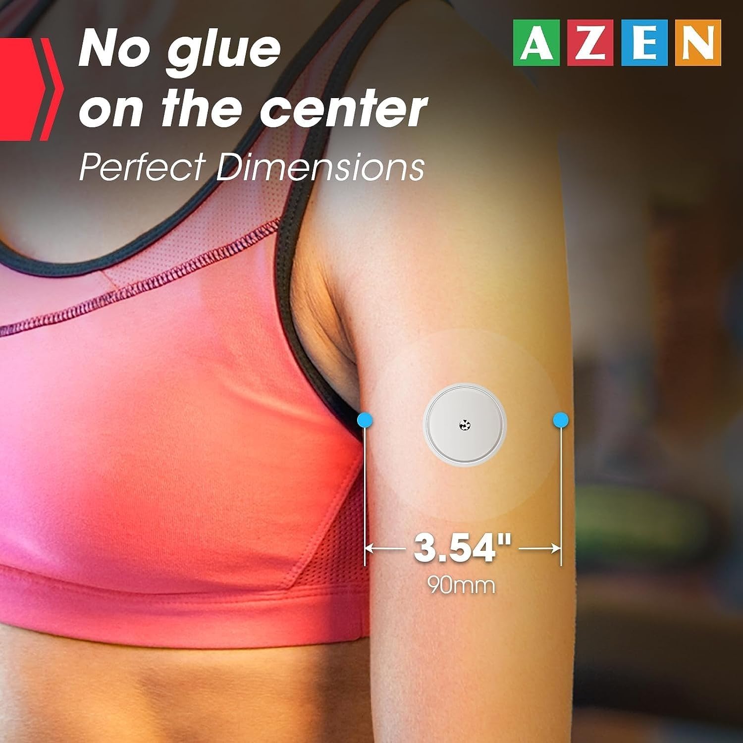 AZEN Paquete de 60 fundas de sensor Freestyle para Libre 2, parches adhesivos impermeables, parches de sensor impermeables, cinta adhesiva