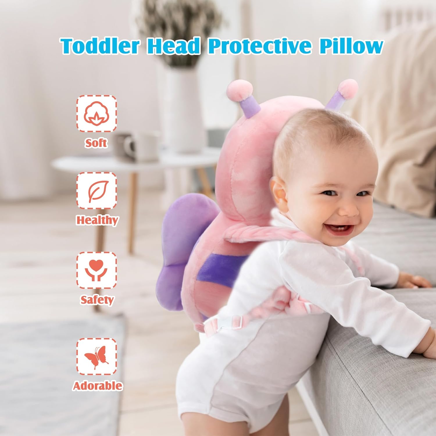 Mochila protectora para la cabeza del bebé, productos de seguridad para bebés, protección de la cabeza del bebé para gatear y caminar