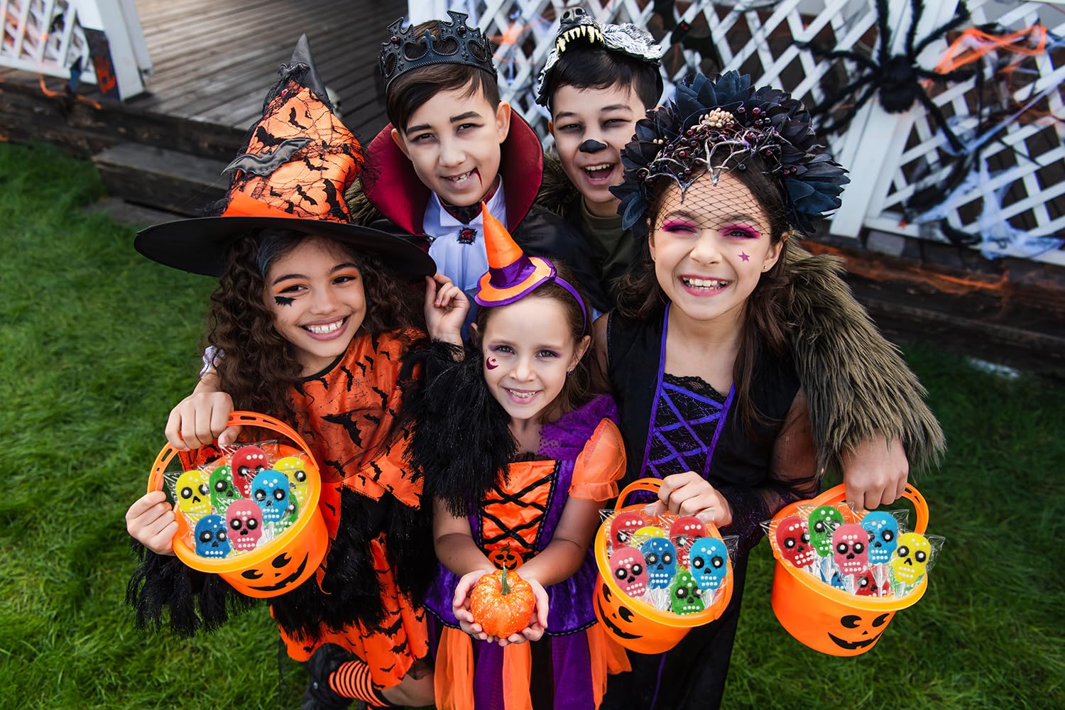 Paletas de Halloween con diseño de calavera para el Día de los Muertos, envueltas individualmente (paquete de 12)