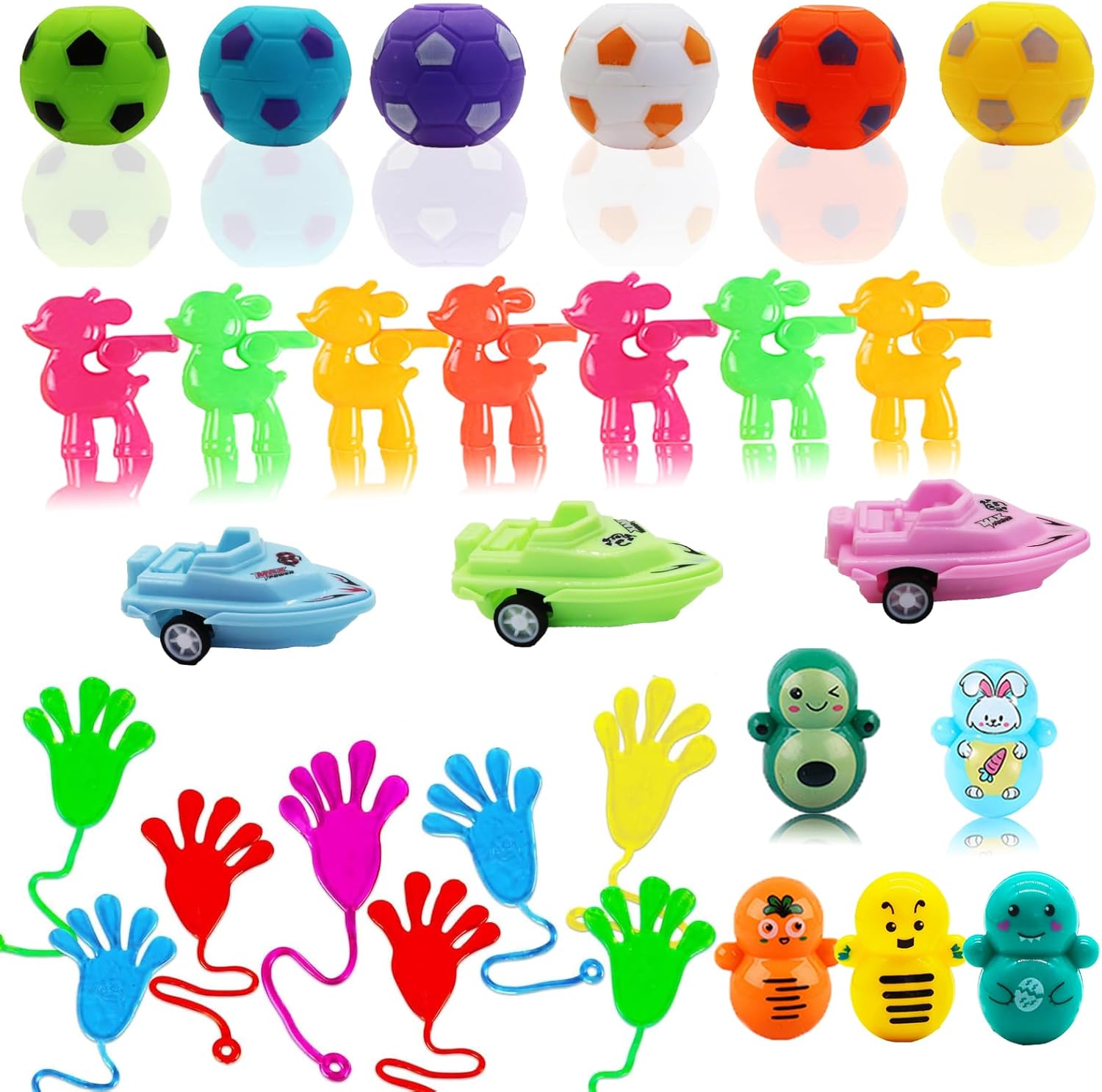 106 piezas de recuerdos de fiesta para niños, juguetes Pop Fidget Treasure Box, premios de aula, relleno de piñata, cofre del tesoro, caja de