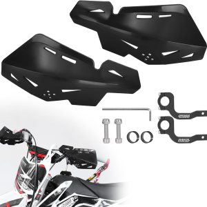 JIAYAN 78 ” 0.866 in Dirt Bike Handguards, Manillar Protector de Mano con Soporte CNC Par para Motocross ATV SX SXF EXC XCW KLX KX LTR TRX – Negro JIAYAN 78 ” 0.866 in Dirt Bike Handguards, Manillar Protector de Mano con Soporte CNC Par para Motocross ATV SX SXF EXC XCW KLX KX LTR TRX – Negro