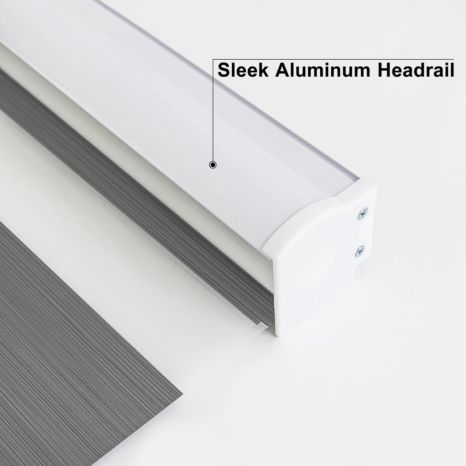 SHECUTE Persianas tipo cebra sin cordón para ventanas, filtran la luz, oscurecimiento de la habitación, persianas enrollables para sala de estar,