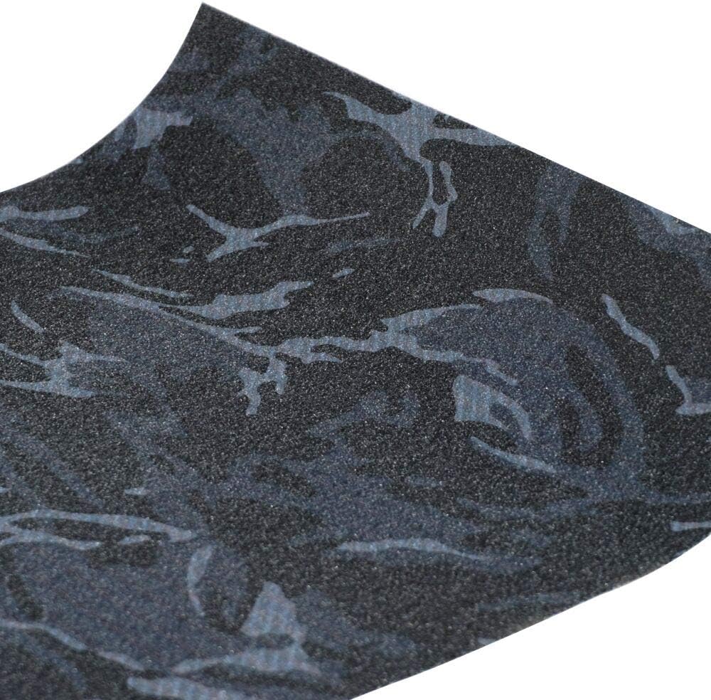 Hoja de cinta de agarre para patineta, 45.2 x 10.6 pulgadas, sin burbujas, impermeable, scooter, cinta de agarre longboard, papel de lija para