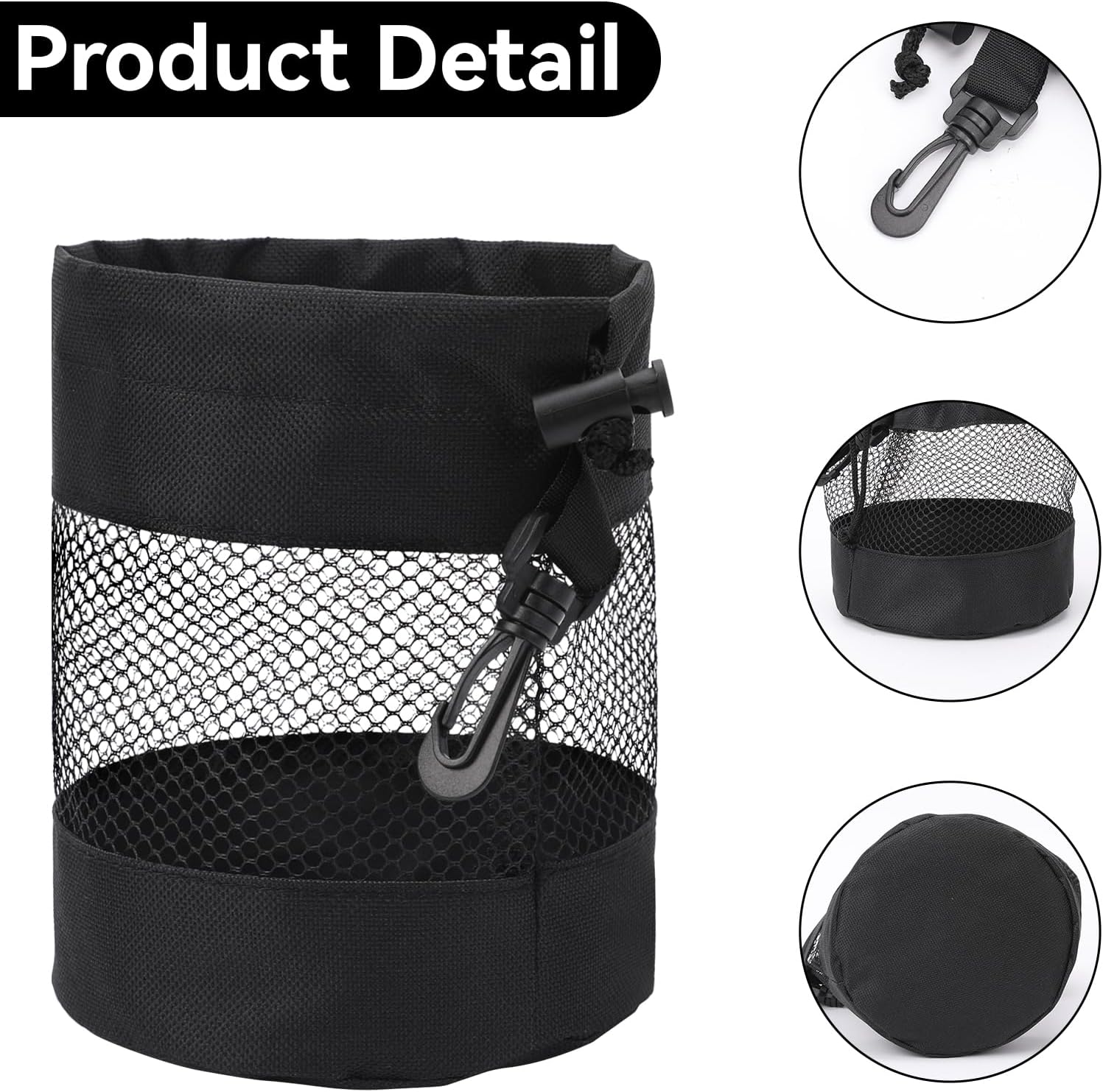 2 bolsas de almacenamiento de pelotas de golf, bolsas de malla de nailon para pelotas de golf, bolsa de golf con cordón, bolsa de golf, bolsa de
