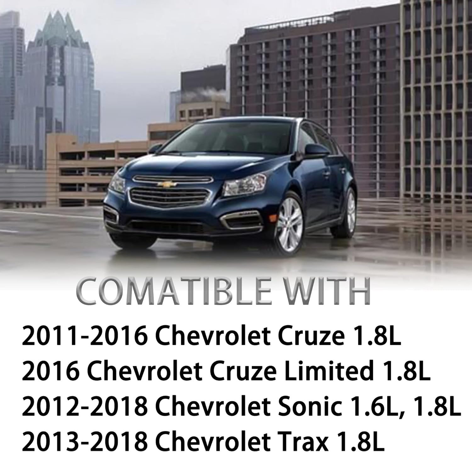 FOKES Conjunto de carcasa del termostato de refrigerante del motor compatible con Chevy Cruze, Limited, Trax, Sonic 1.8L y 1.6L – Reemplaza