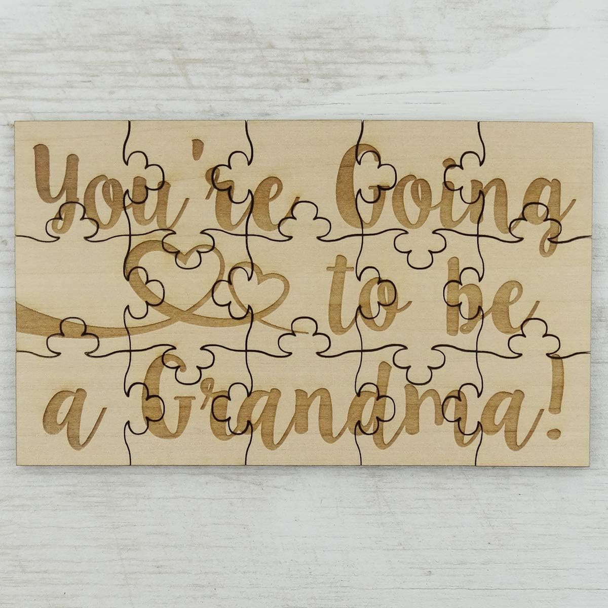 You’re Going to Be a Grandma – Rompecabezas de madera de tilo de 15 piezas, anuncio sorpresa de embarazo