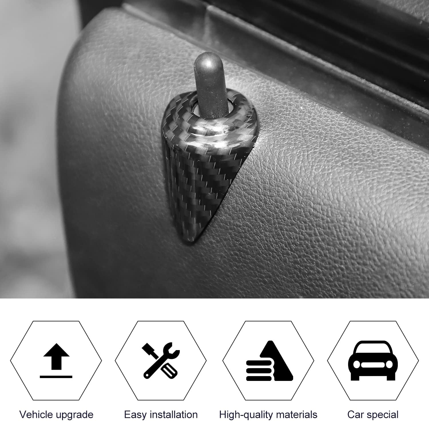 Pasador de cerradura de puerta, accesorios interiores para perno de puerta de automóvil, perno de cerradura para Chevrolet Camaro 2012, 2013, 2014,
