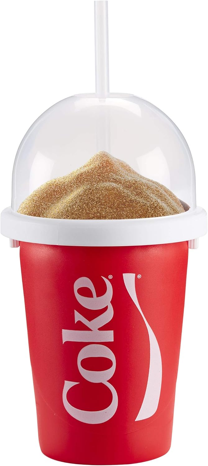 ChillFactor Coca Cola Slushy Maker – Vaso reutilizable para hacer granizados, granizados caseros. Taza para exprimir para hacer granizados, juguetes