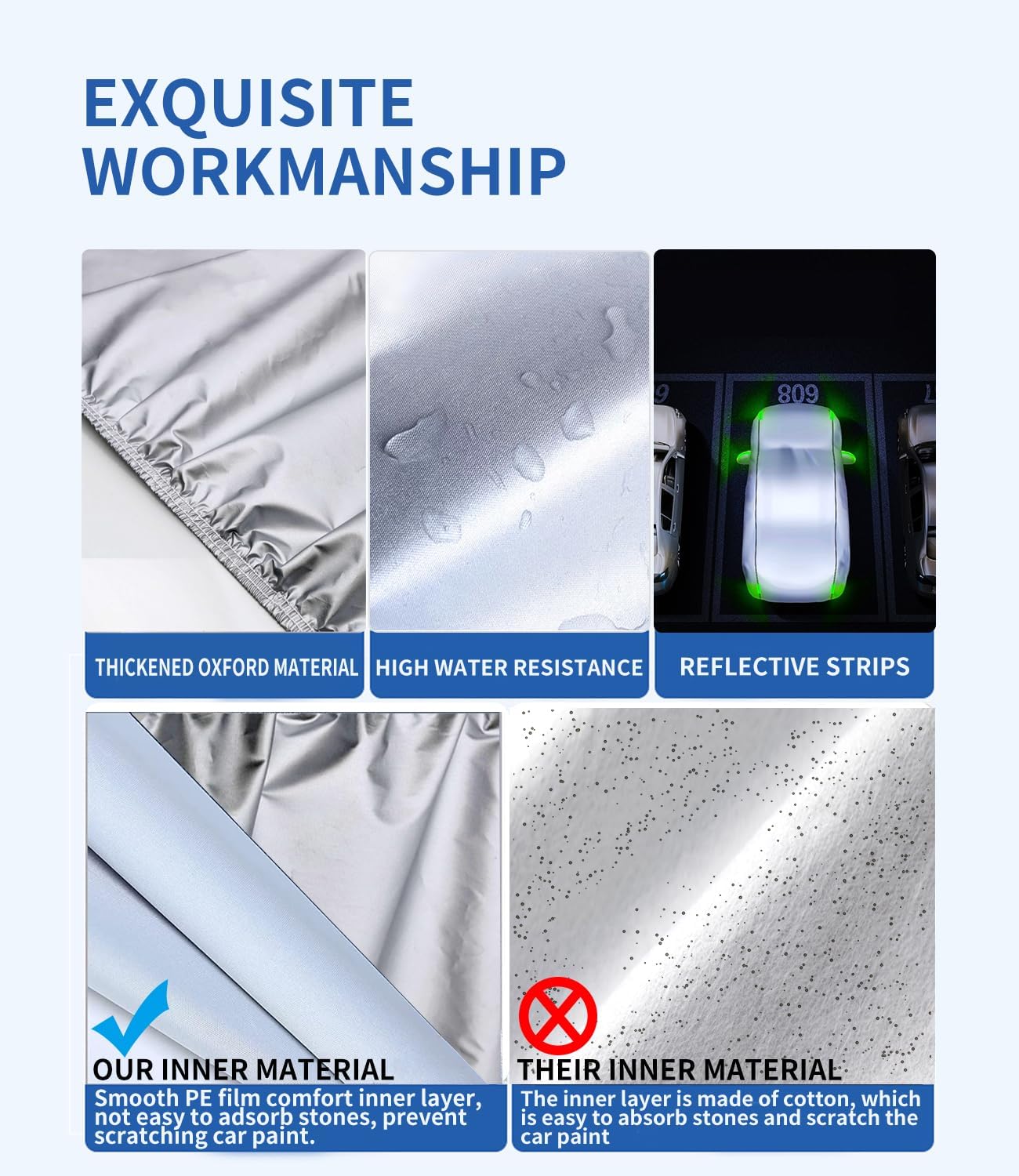 Funda a medida para automóvil Tesla, funda de automóvil de 7 capas impermeable para todo tipo de clima, para exteriores, cubierta completa contra la