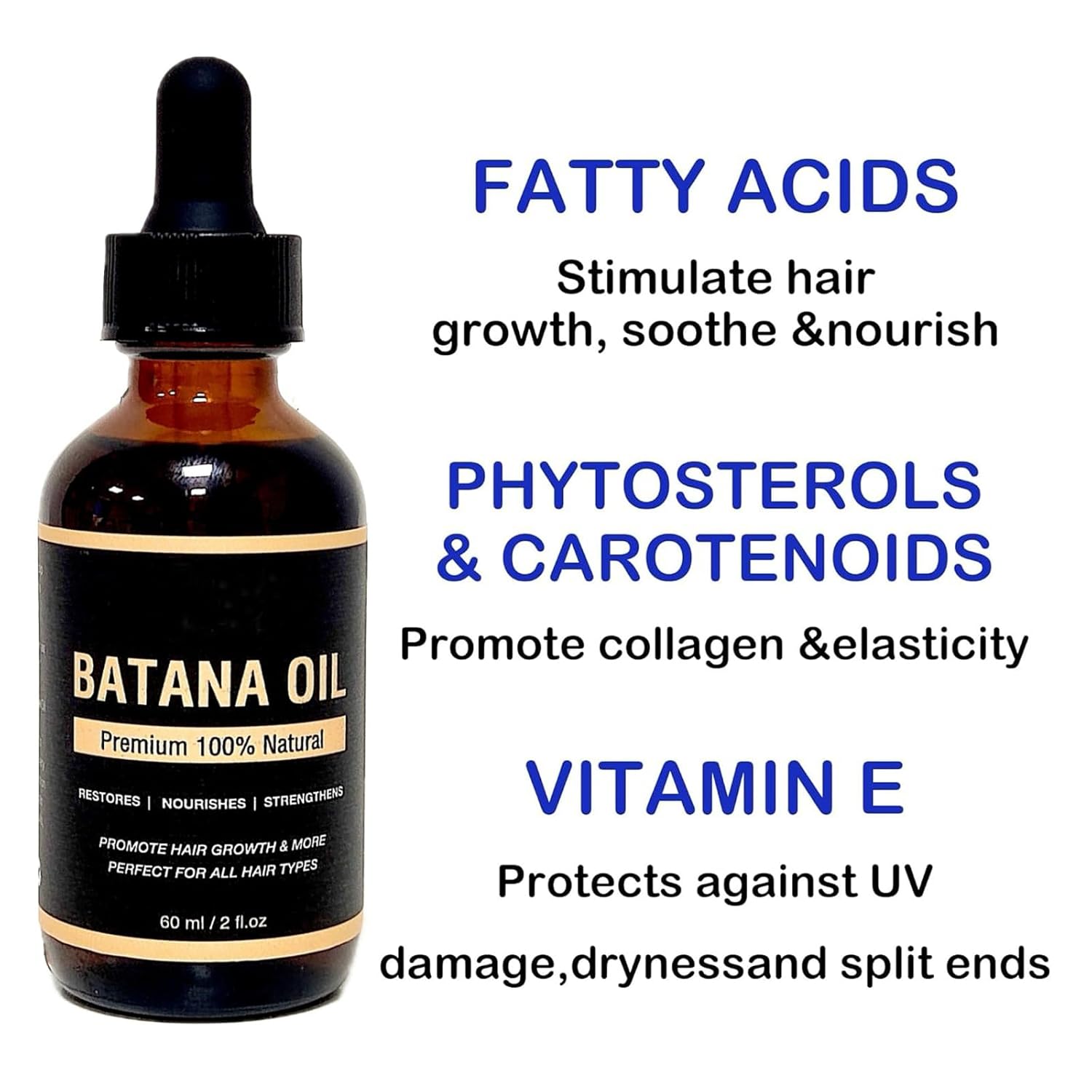 Aceite de batana crudo para el crecimiento del cabello, 100% aceite de batana orgánico para el crecimiento del cabello, aceite de batana de