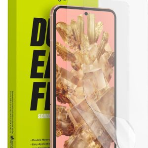 Ringke Película doble fácil protección de 4 capas compatible con protector de pantalla Google Pixel 8, revestimiento de reparación autocurable, Ringke Película doble fácil protección de 4 capas compatible con protector de pantalla Google Pixel 8, revestimiento de reparación autocurable,
