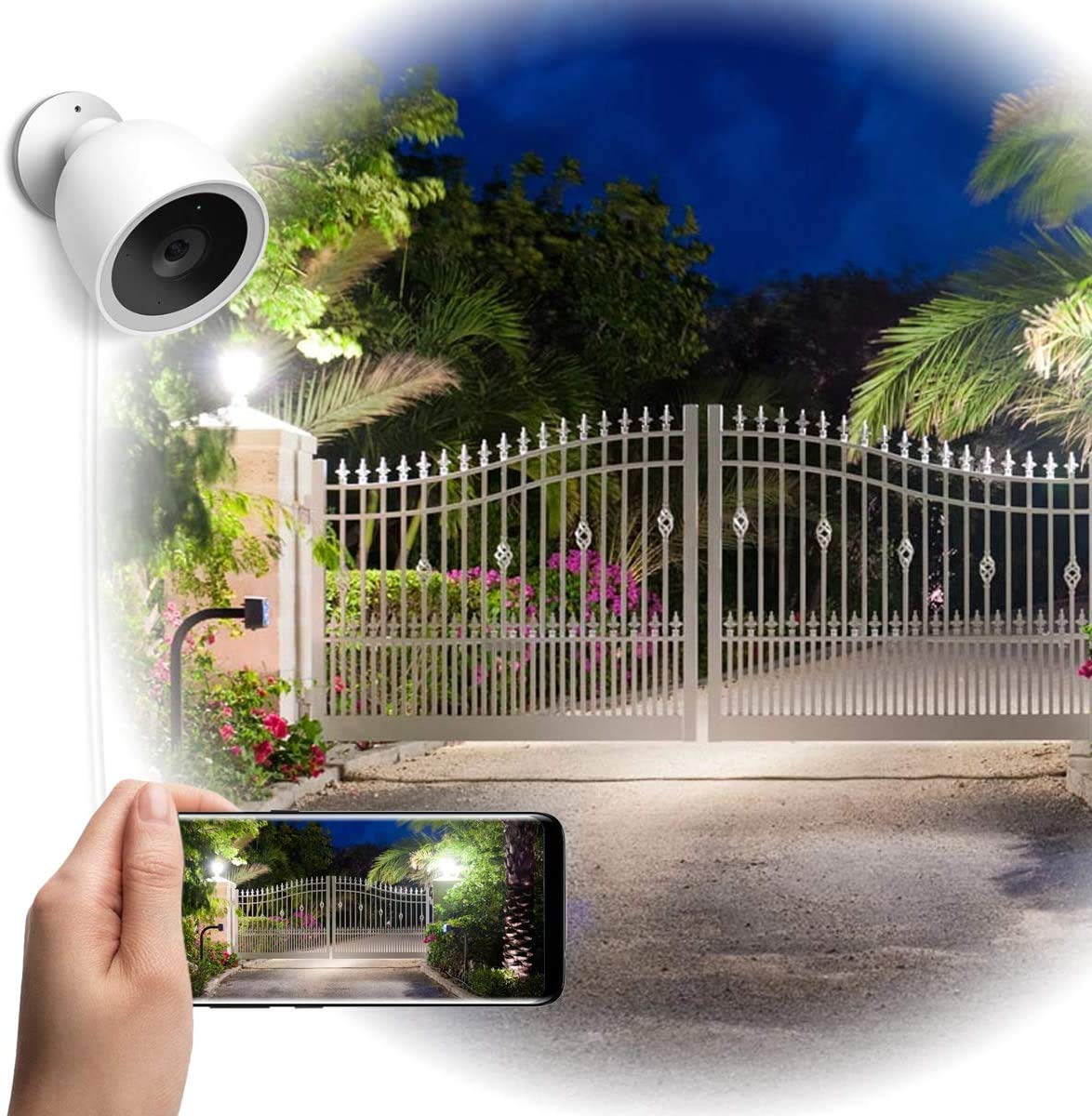 Cable de alimentación USB de 25 pies para cámara inalámbrica de seguridad para el hogar, cámara Kasa, cámara Wyze, YI Cloud, Nest Cam, Netvue, Furbo