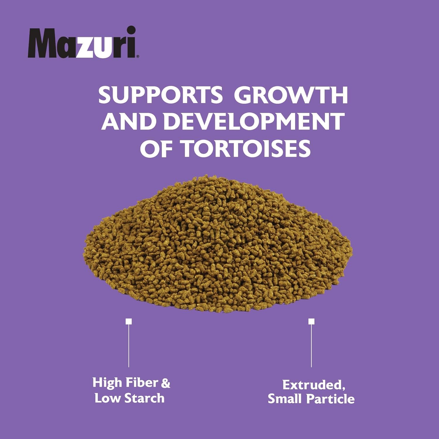 Mazuri Tortuga  Alimento nutricionalmente completo de tortuga baja en almidón  Bolsa de 8 onzas (8 onzas)