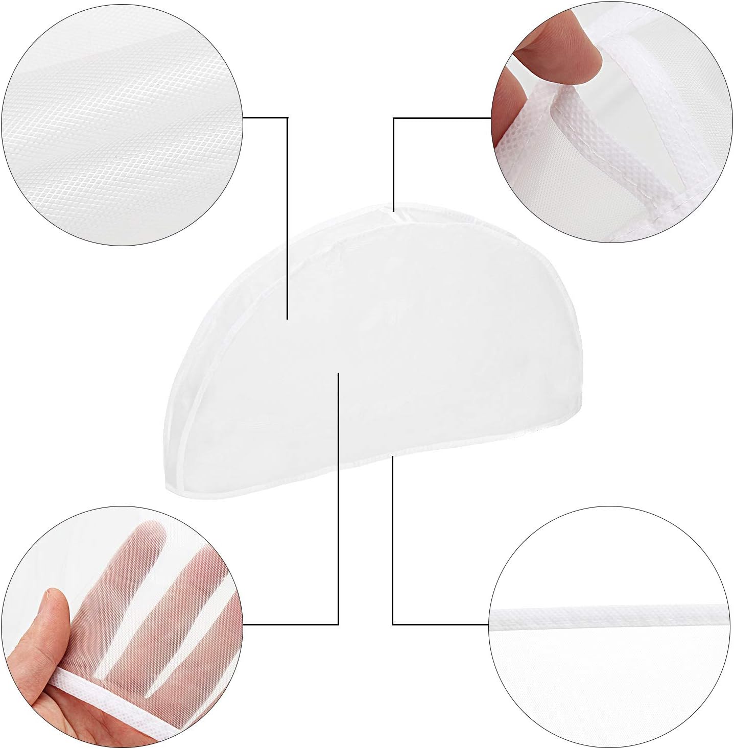 12 espacios de almacenamiento (24 x 11 x 2 pulgadas) para ropa de viaje, fundas de hombro para ropa, fundas antipolvo para ropa, bolsas antipolvo