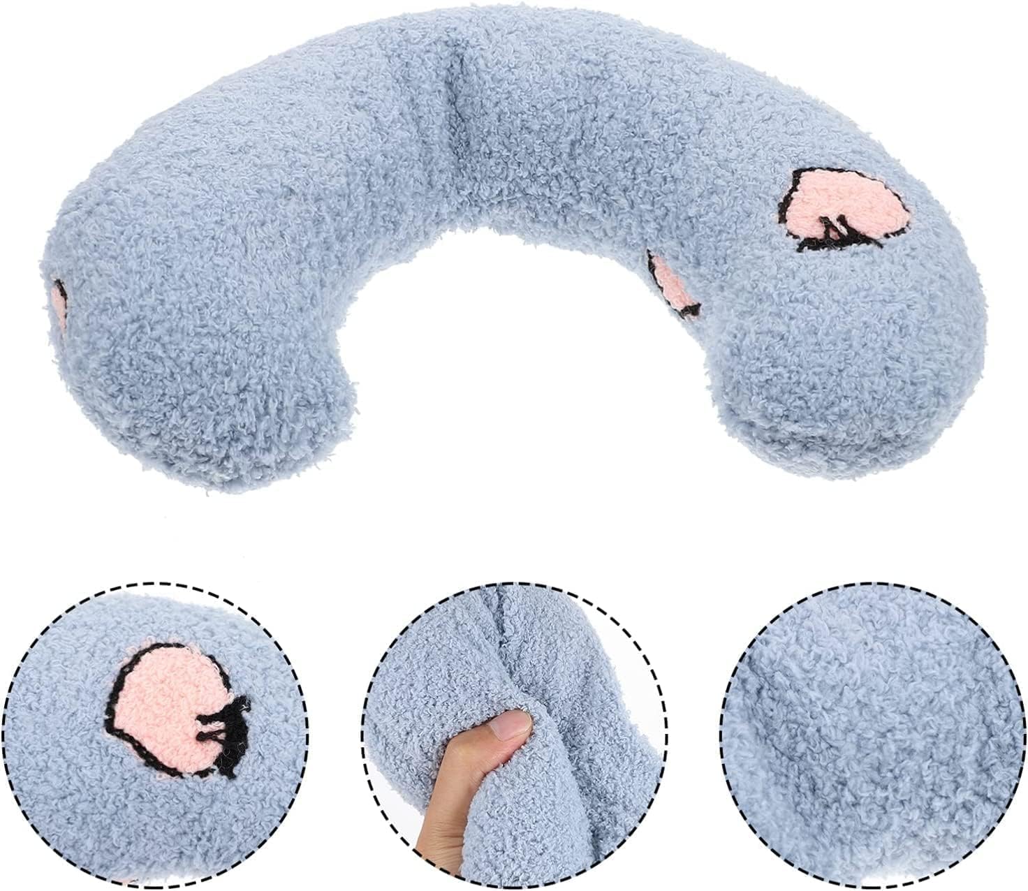 Almohada calmante para perros, almohadas suaves para el cuello de las mascotas, almohada calmante para perros pequeños, ultra suave y esponjosa,