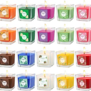Velas votivas perfumadas en vidrio, cera de soja de 15 horas para aliviar el estrés, velas de regalo para mesa de boda, hogar, spa, vacaciones, Velas votivas perfumadas en vidrio, cera de soja de 15 horas para aliviar el estrés, velas de regalo para mesa de boda, hogar, spa, vacaciones,
