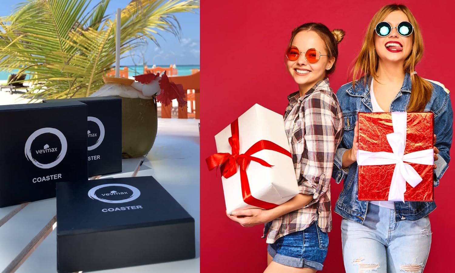 VEVMAX Posavasos de alta calidad diseñados por IA  ideales para bebidas calientes en mesas de café y comedor  Juego de posavasos divertidos, frescos