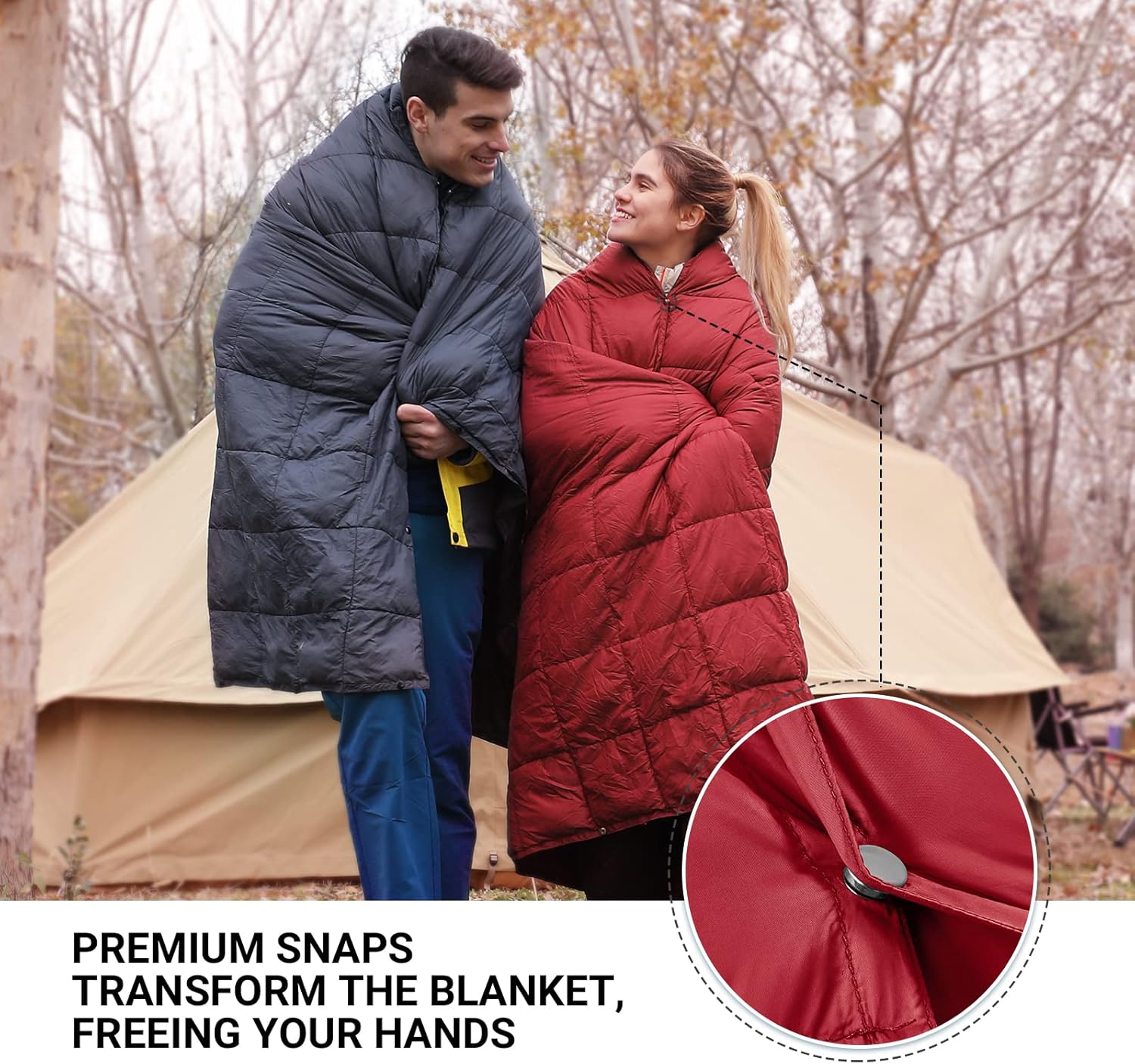 KingCamp Red – Manta ligera de viaje para mujer, ligera, alternativa de plumón, cálida, grande, compacta, portátil, impermeable, para avión,