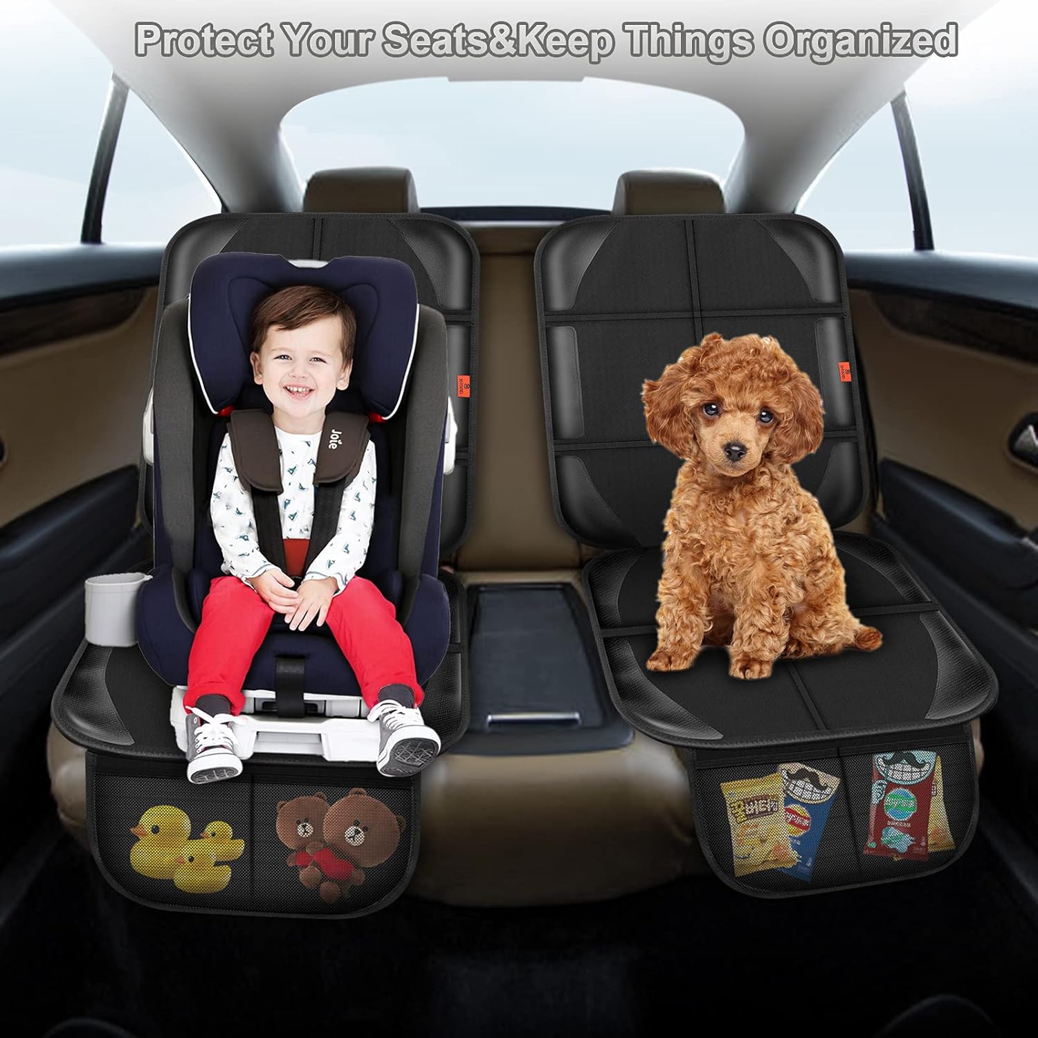 XHYANG Protector de asiento de automóvil, protectores de asiento de automóvil para bebé, impermeable y duradero, tela 600D para niños, funda para