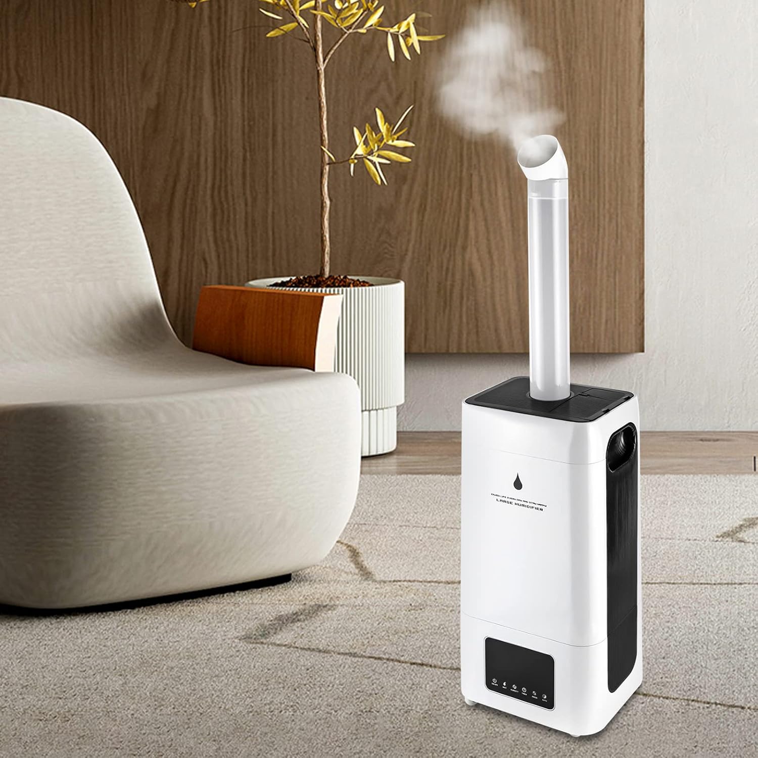 Humidificadores comerciales industriales de 110 V humidificador de toda la casa humidificador de habitación grande 67.6 fl ozh 23.8L6.2 galones