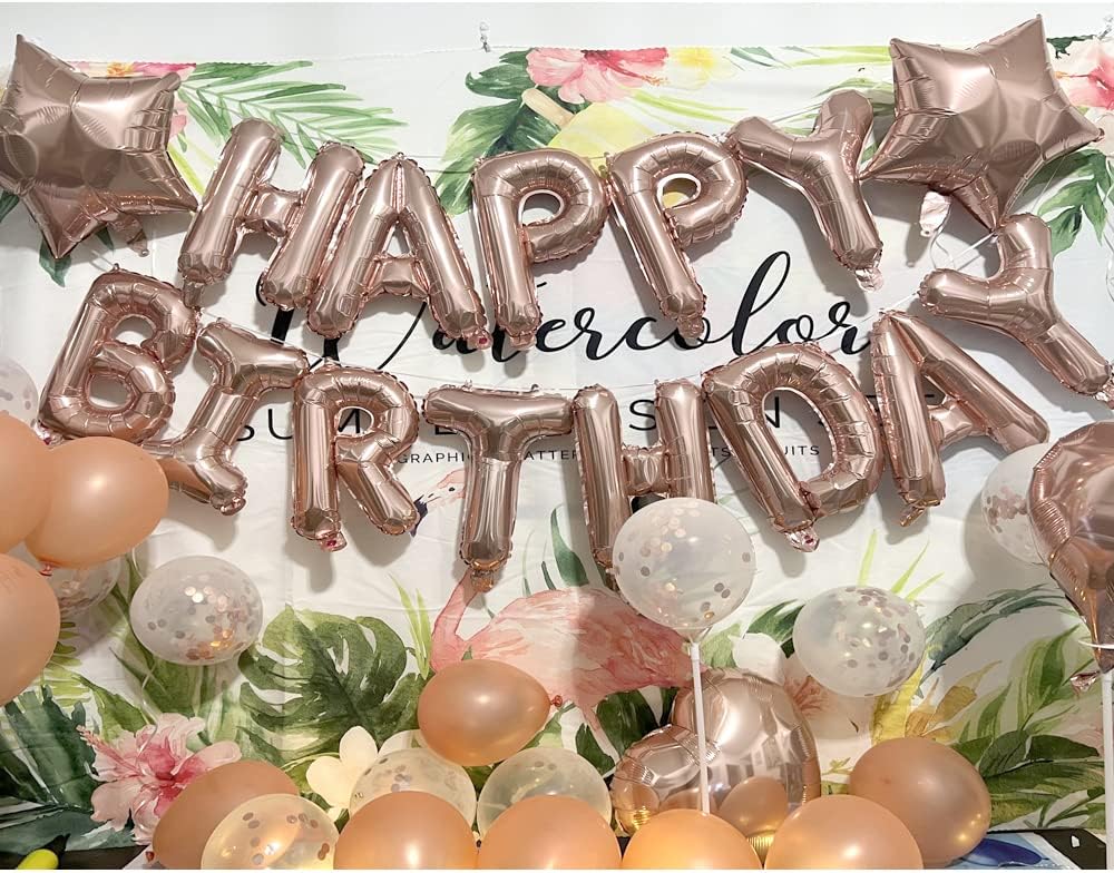 Decoraciones de cumpleaños de 12 años, suministros para fiestas, globos de oro rosa con el número 12, globos de aluminio de Mylar de 12 para