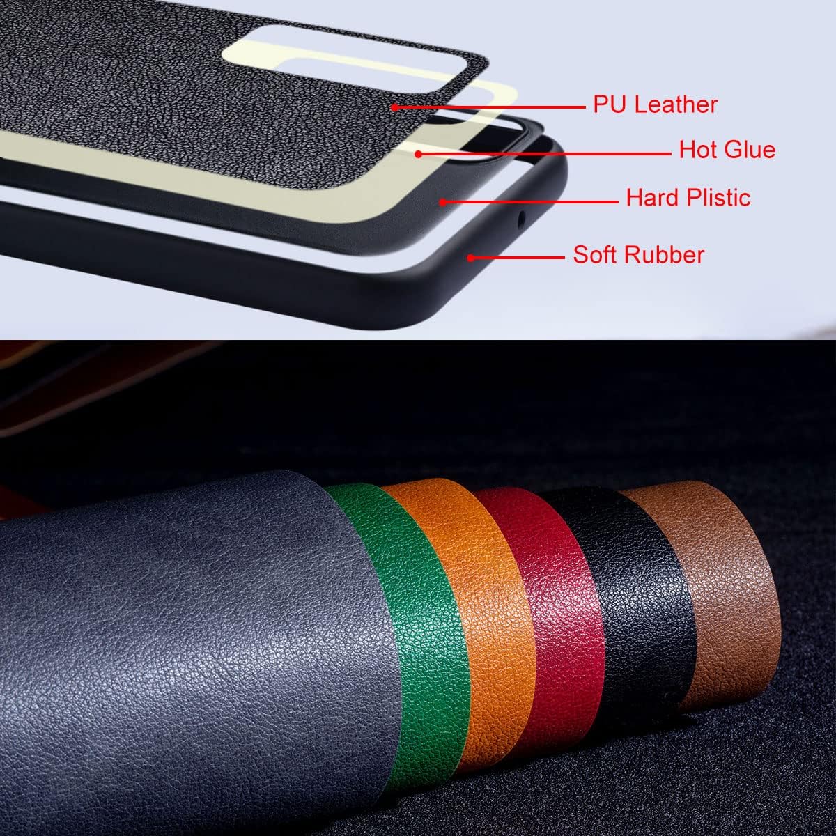 AIORIA Para Xiaomi Redmi Note 12 Pro 5G Case, Funda de cuero premium para teléfono Diseño retro Funda protectora completa para Redmi Note 12 Pro 5G