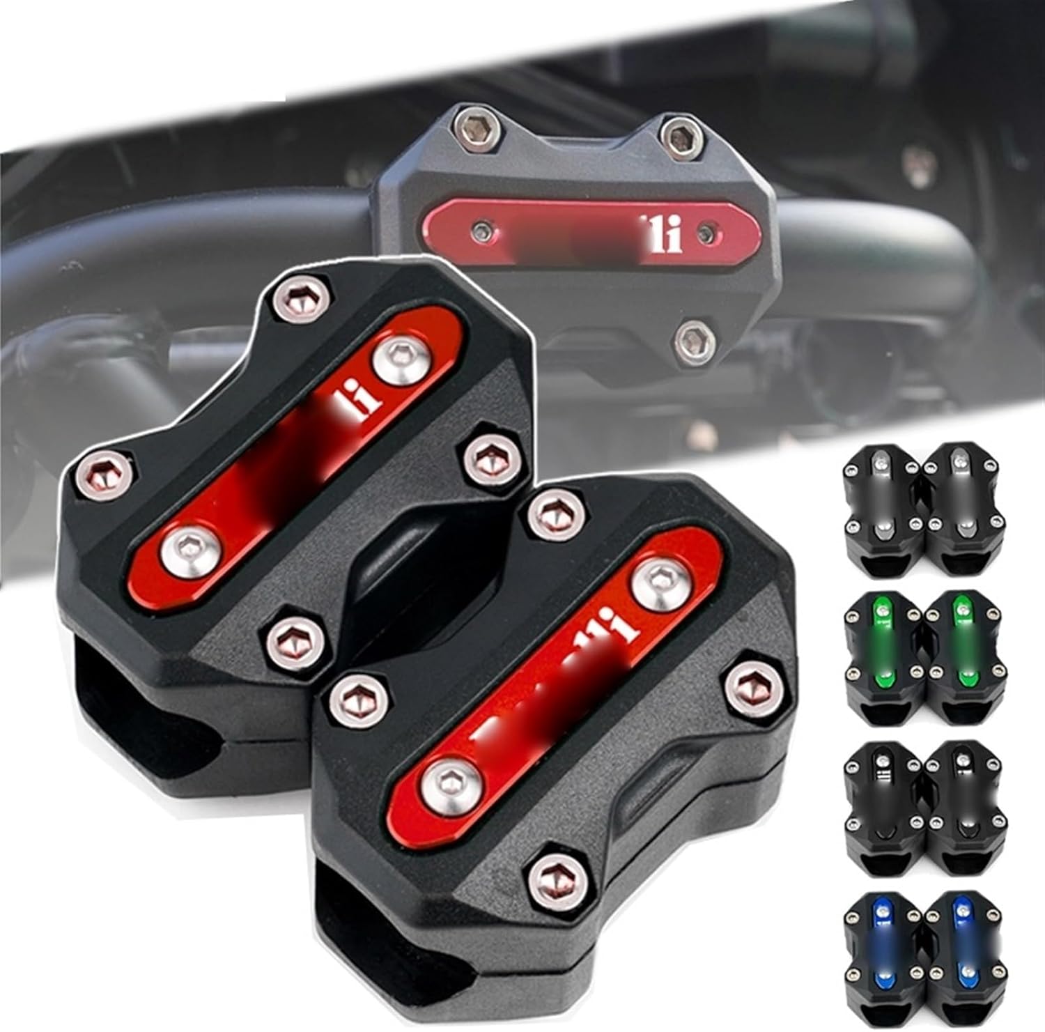 Para Benelli TRK 502 502X 502C 752S 251 BN302 LEONCINO 250 500 TNT125 TNT251 Moto Motor Protección parachoques Protección contra caídas (color  azul)
