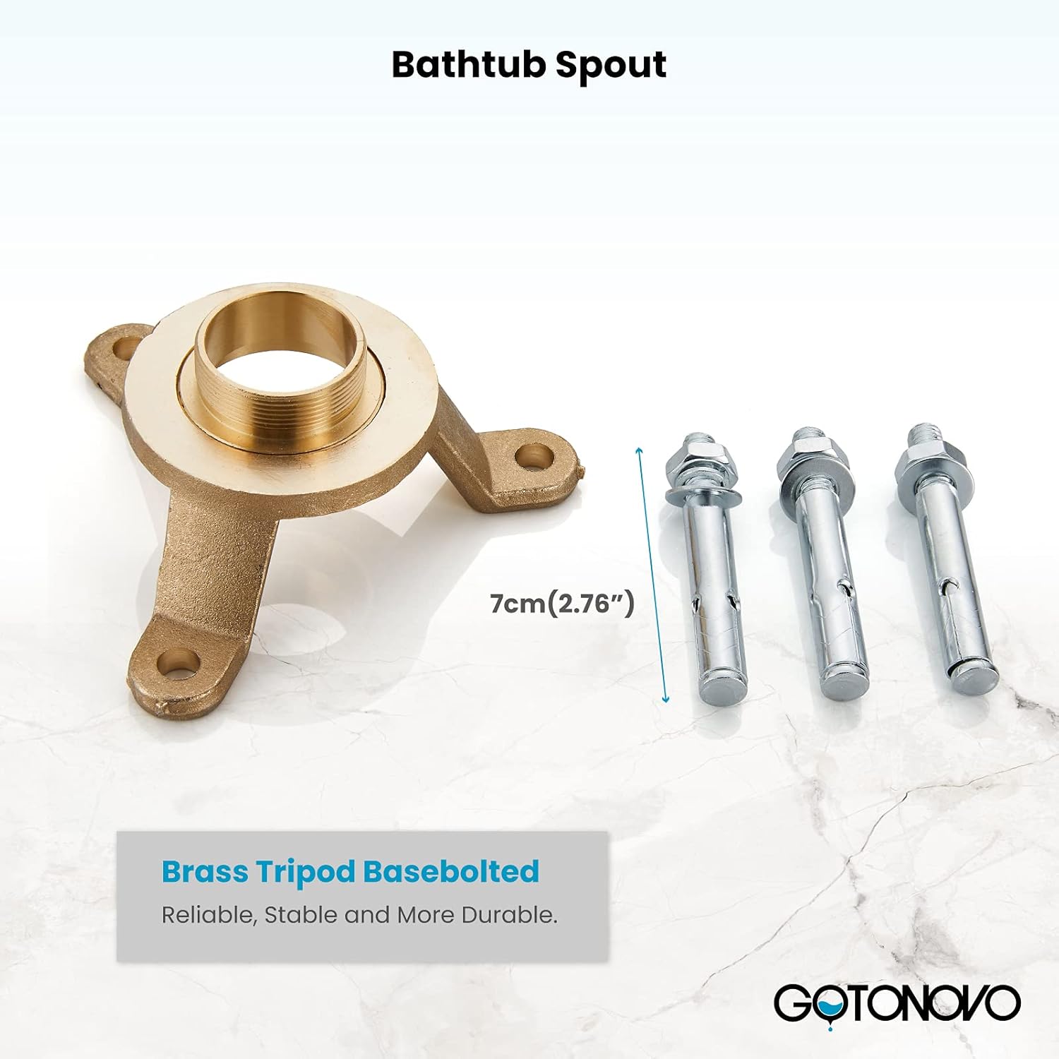 gotonovo Llenador de bañera independiente negro mate con ducha de mano de cerámica para montaje en el suelo, grifo de bañera de latón de alto flujo