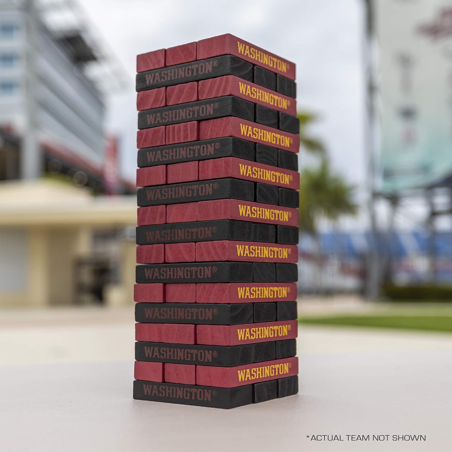 Wild Sports - Juego de apiladores de mesa de fútbol profesional de la NFL regalo perfecto para los fanáticos del fútbol americano juego de - Imagen 6