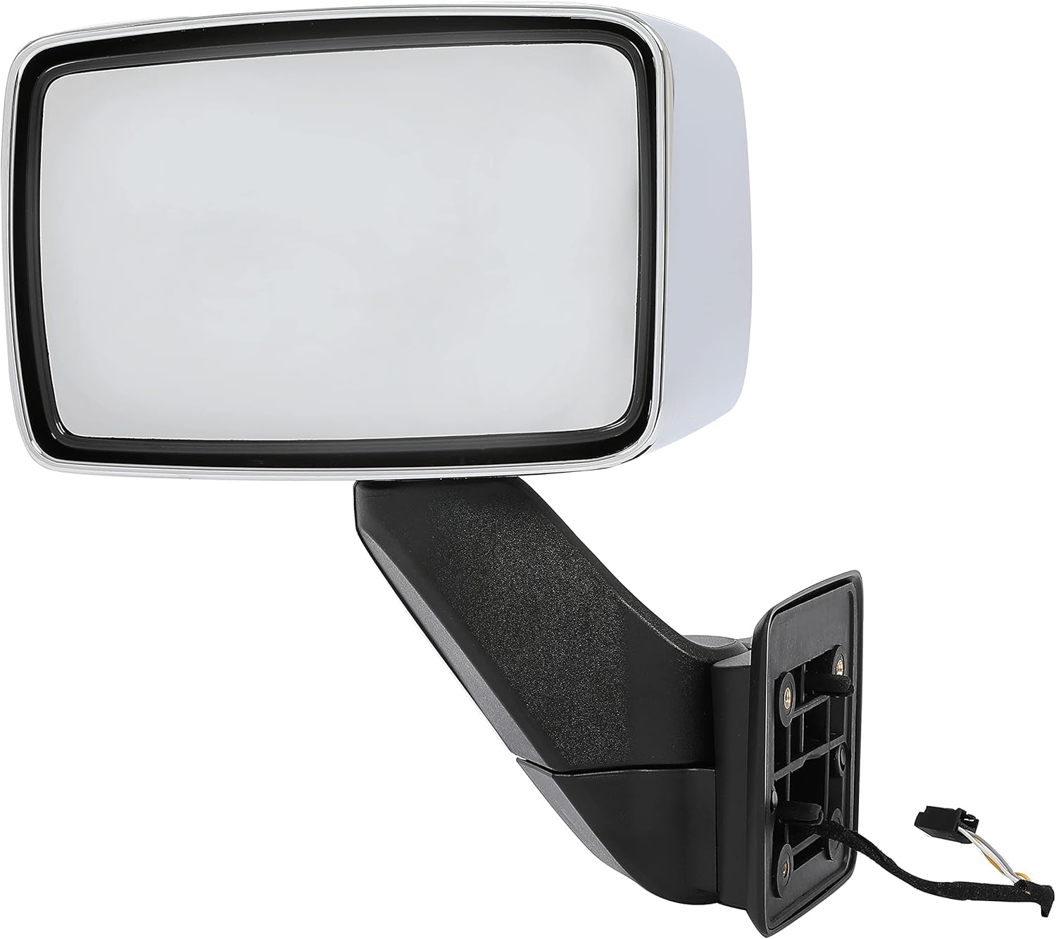 HECASA Espejo izquierdo compatible con Hummer H3  H3T 2006-2010, espejo de remolque de repuesto para espejo lateral eléctrico 20836085 plateado +