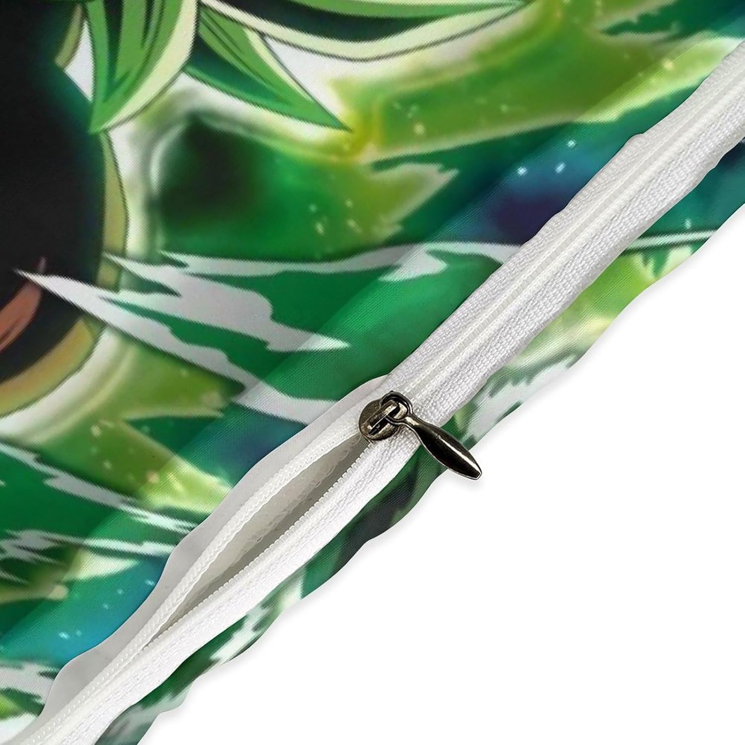 Saiyajin Broly – Juego de sábanas y fundas de almohada de microfibra suave de 3 piezas, tamaño matrimonial, 86 x 70 pulgadas