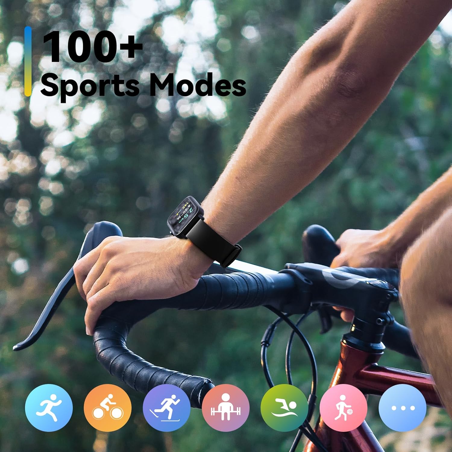 ENOMIR Reloj inteligente para mujeres y hombres con llamada Bluetooth, reloj inteligente con Alexa integrado, monitor de sueño SpO2 de frecuencia