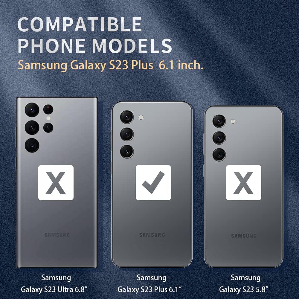 Funda transparente para Samsung Galaxy S23 Plus. Funda protectora de silicona TPU de plástico transparente de ajuste delgado y suave para Samsung
