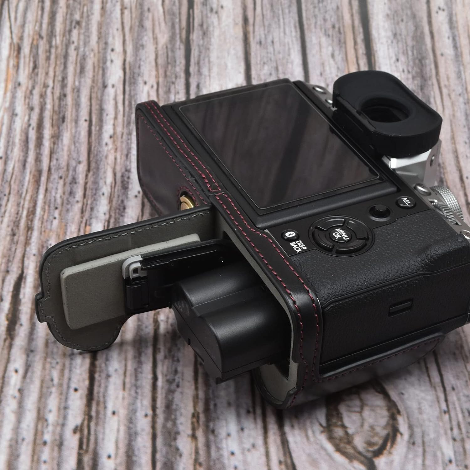 Rieibi Fuji XT5 – Funda de piel sintética para cámara digital Fujifilm X-T5, funda protectora para Fuji XT5 X-T5, color negro