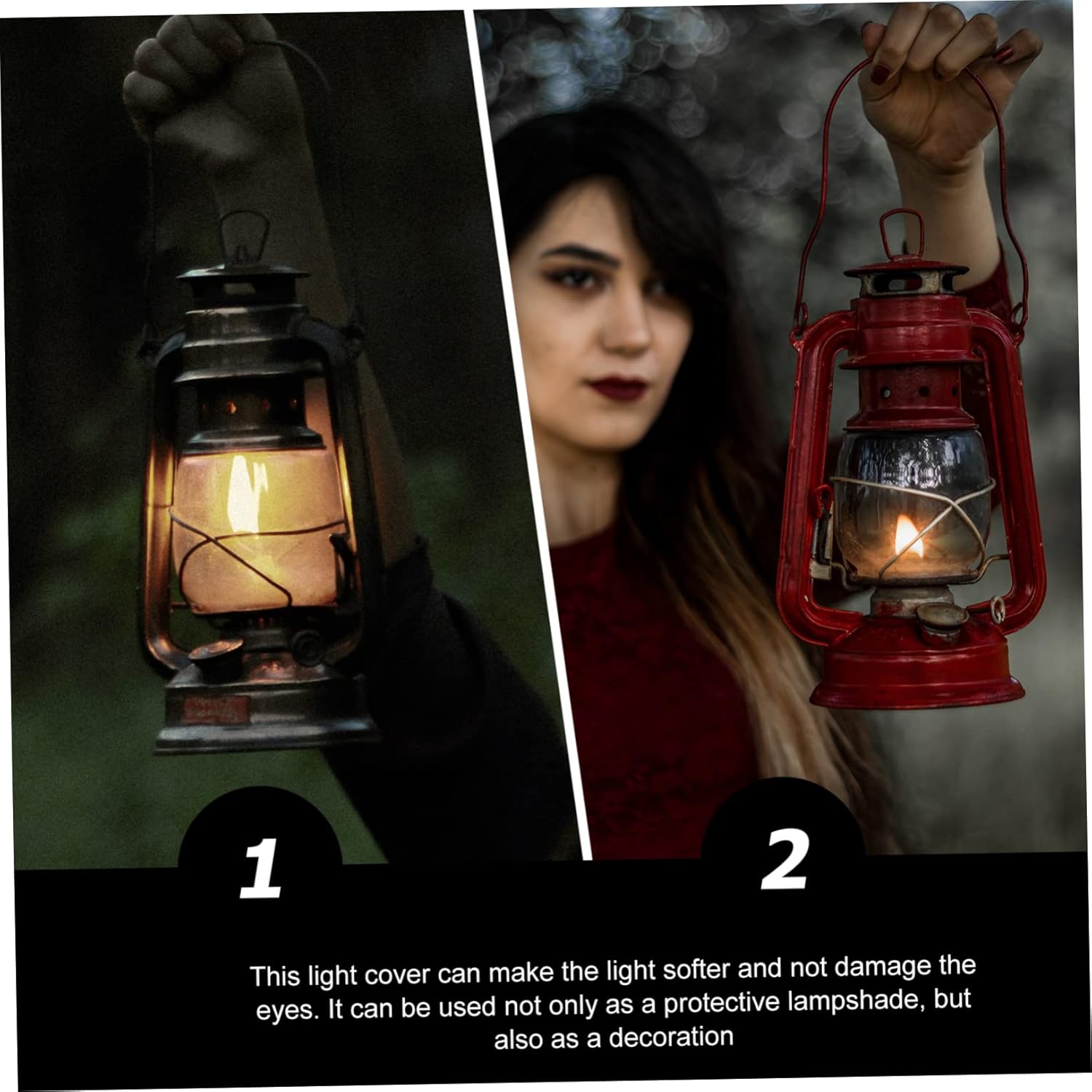 Uonlytech 2 piezas de lámpara de cristal de granero pantalla colgante pantalla lámpara de cristal chimenea lámpara de cristal pantalla reemplazo