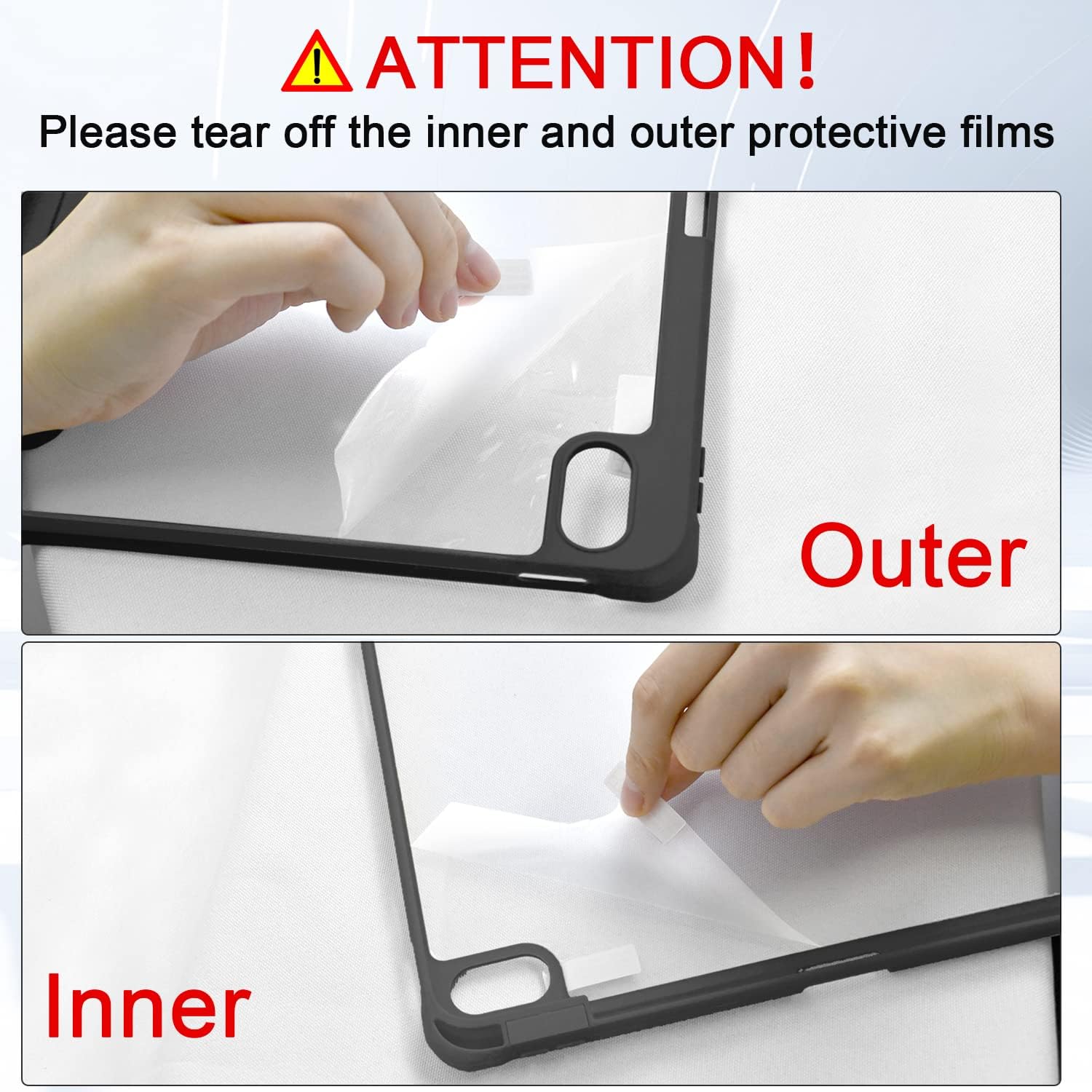 OKP Funda para iPad de 10.9 pulgadas con soporte triple, función de encendido y apagado automático, funda protectora para iPad de 10.9 pulgadas con