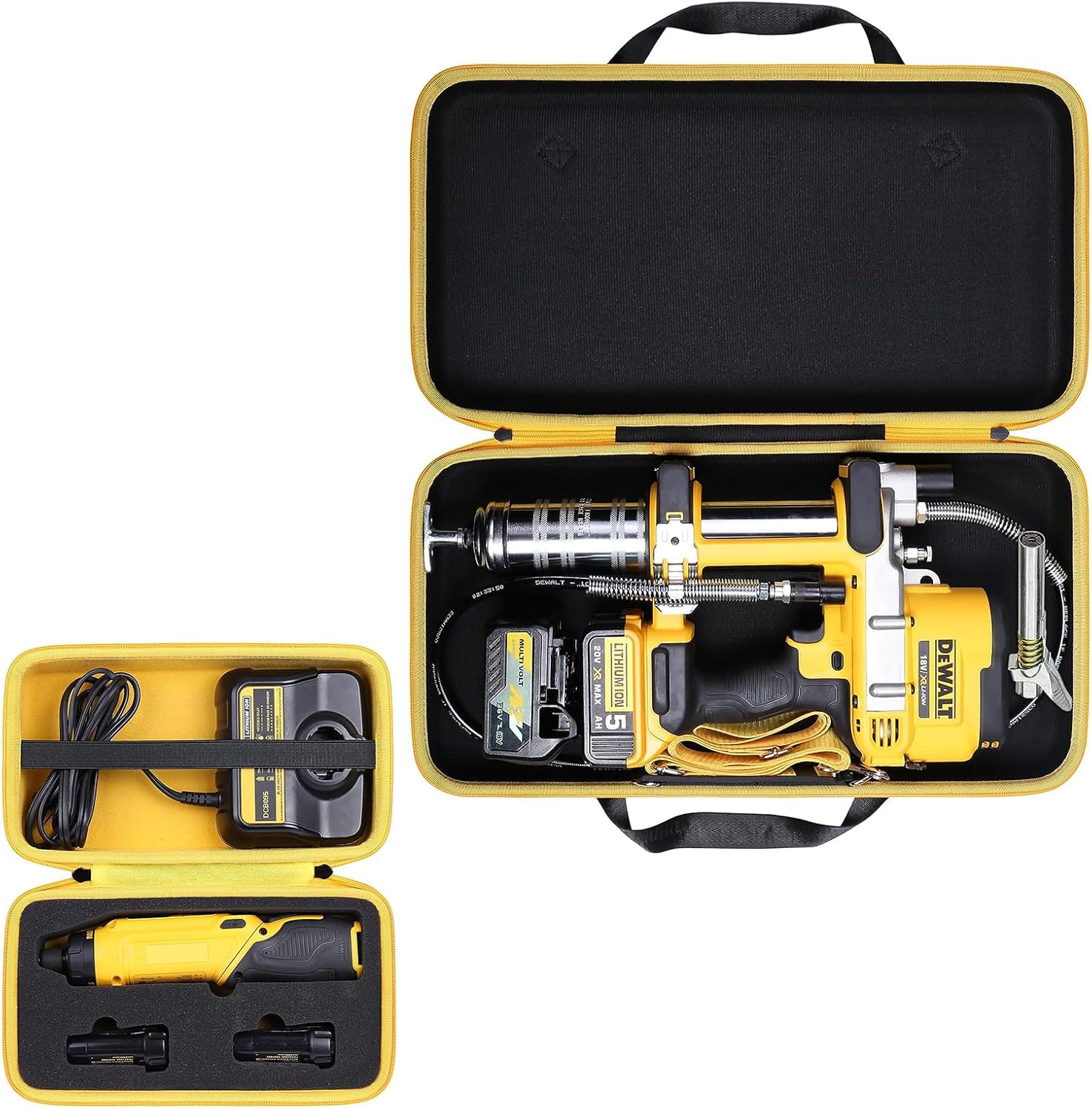khanka Estuche rígido para Dewalt DCGG571M1DCGG571B kit de pistola de grasa + estuche rígido para DEWALT DCF682N1DCF680N2 8V MAX kit de