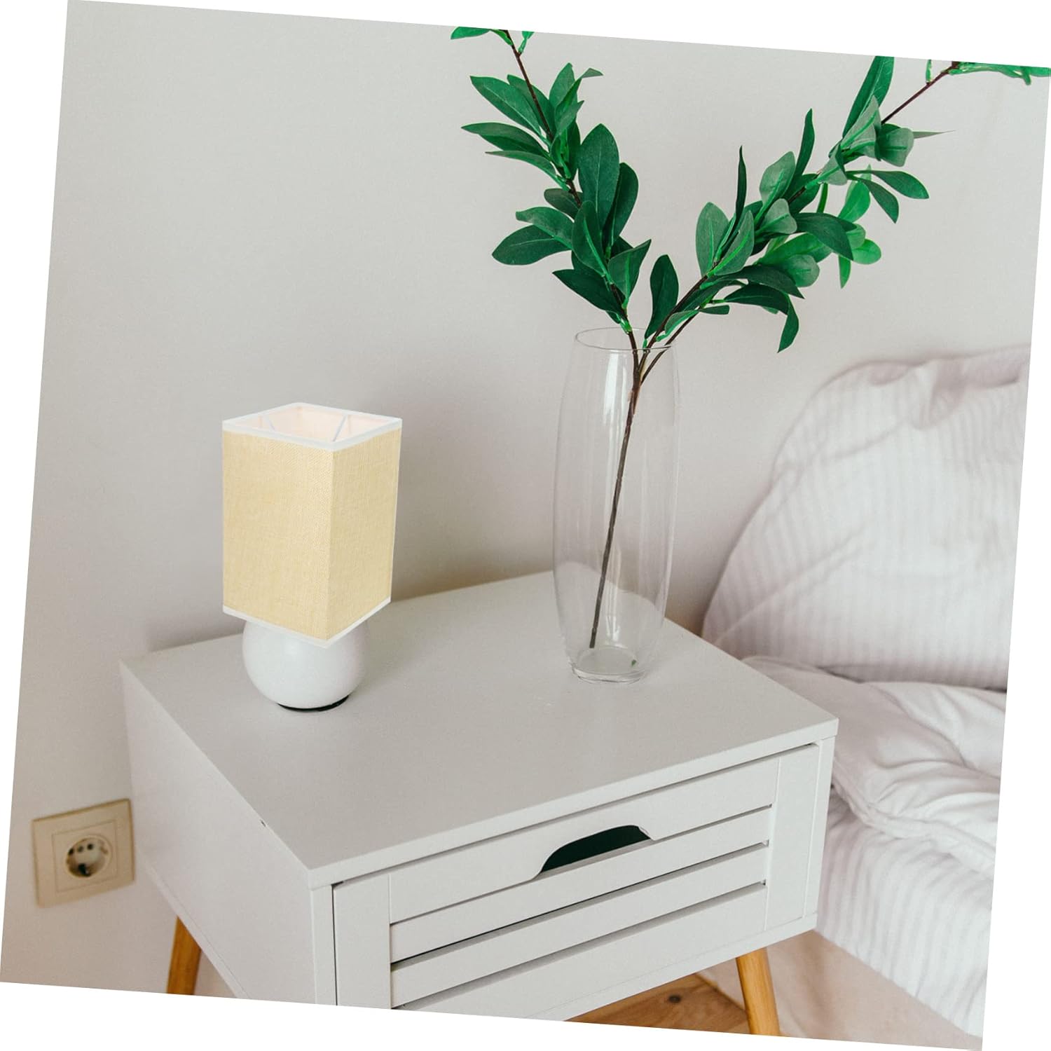 DOITOOL Pantalla de lino Pantalla de lámpara de lino Mini luces colgantes pantallas para lámpara de mesa Lámpara colgante Pantalla de pared Lámpara