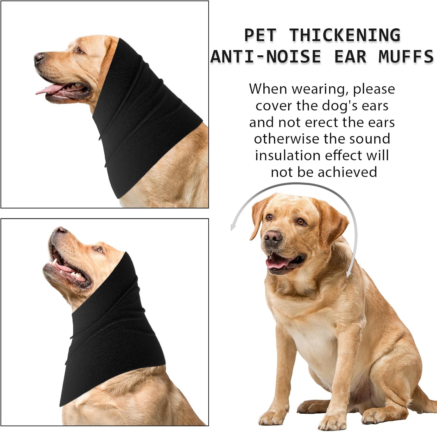Amaxiu Redecilla para perro calentador de cuello y orejas, orejeras para perro, calentador de cuello y orejas para perro, capucha para mascotas,