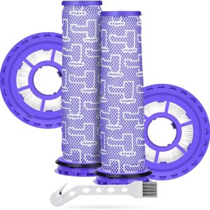 Paquete de 4 piezas de repuesto para filtros de vacío Dyson DC41, DC65, DC66, UP13, UP20, UP30 Animal, Multi Floor & Ball Vacuum  2 filtros de Paquete de 4 piezas de repuesto para filtros de vacío Dyson DC41, DC65, DC66, UP13, UP20, UP30 Animal, Multi Floor & Ball Vacuum  2 filtros de