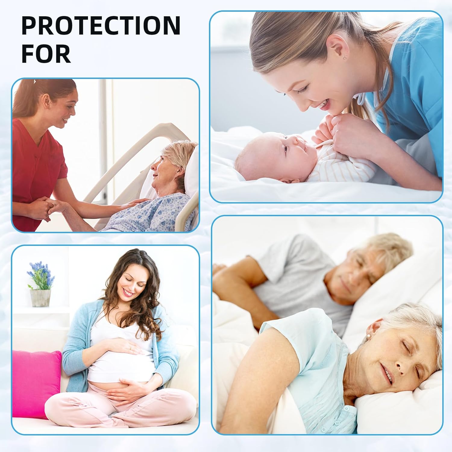 Almohadillas de cama desechables para incontinencia de 24 x 36 pulgadas, 60 unidades, almohadillas desechables para adultos, ultra absorbentes, 1.59