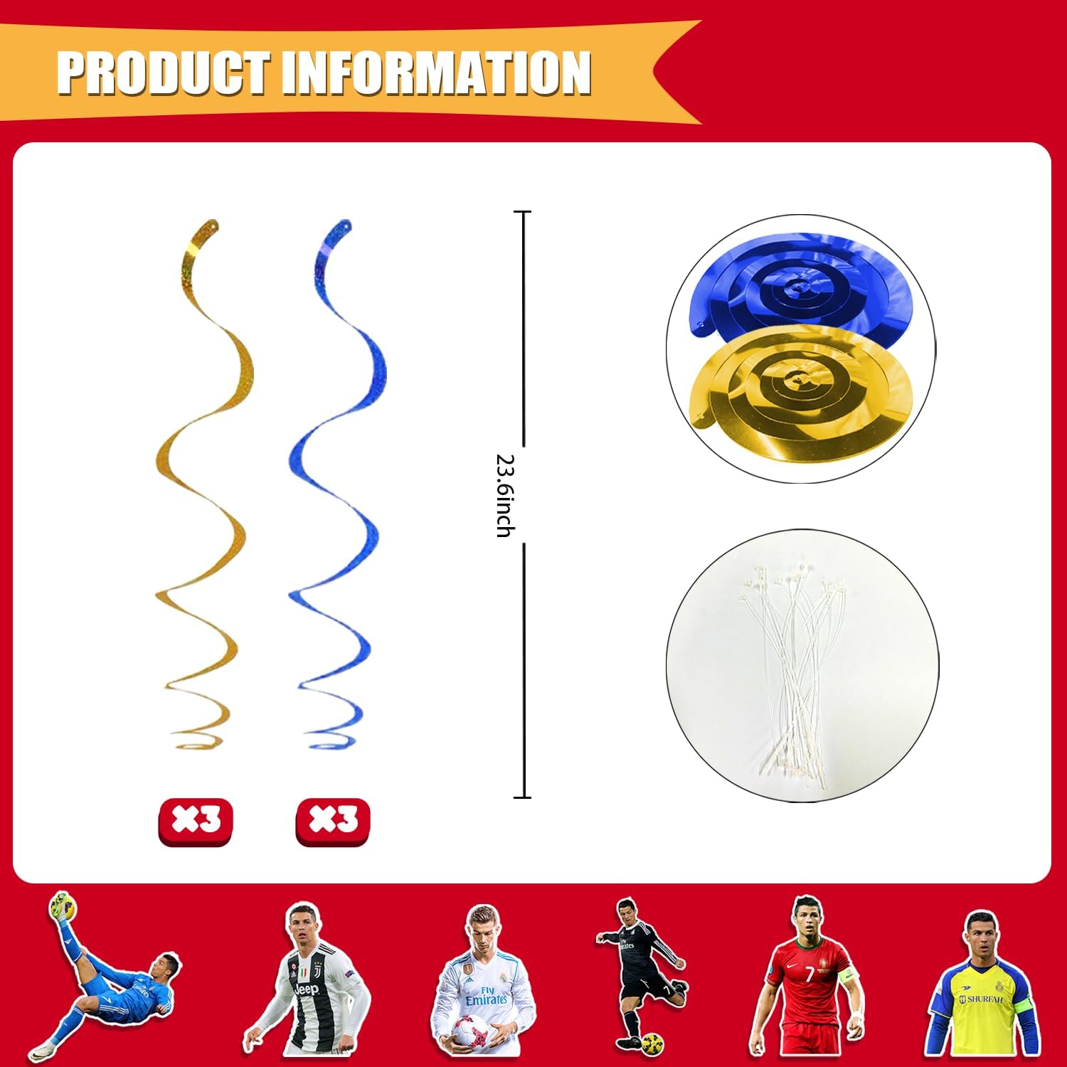 28 decoraciones de fiesta de estrella de fútbol, juego de decoraciones de fiesta de cumpleaños de estrella de fútbol 3D, incluye decoración de