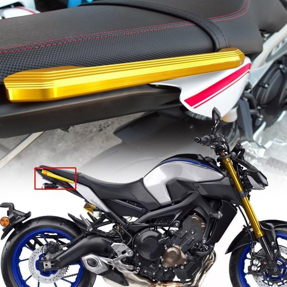ZAJCI Reposabrazos de asiento trasero de motocicleta para asiento trasero de pasajero para Y&AMAHA MT09 MT 09 MT-09 2014 2015 2016 2017 2018 2019