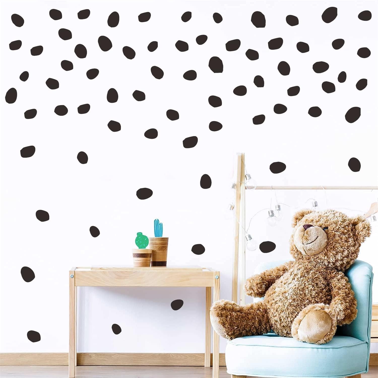 Calcomanía de pared de lunares irregulares, vinilo extraíble, decoración de lunares, decoración moderna de pared, decoración de pared para