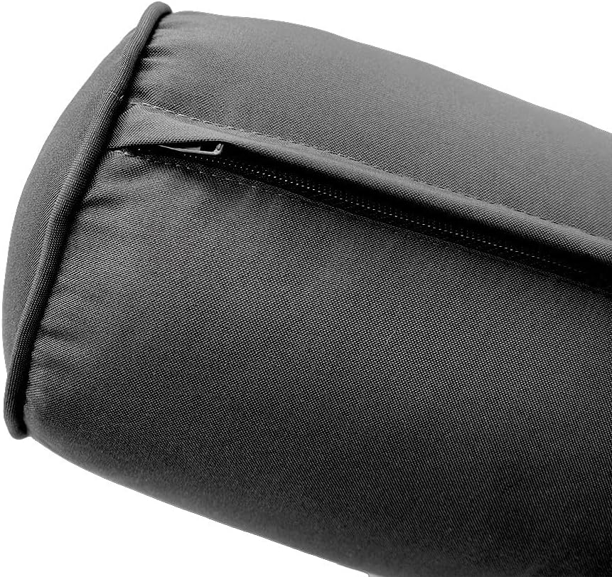 DBM IMPORTS *Solo funda*-Estilo 6 fundas de almohada para colchón de sofá cama al aire libre con ribete de tubería tamaño individual XL – AD003