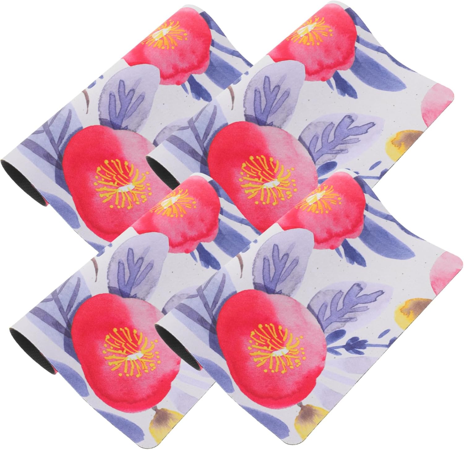 Tofficu 20 alfombrillas de mouse con diseño floral, color blanco, cuadrada, antialmohadilla, grande, para laptop, computadora, mouse pad para