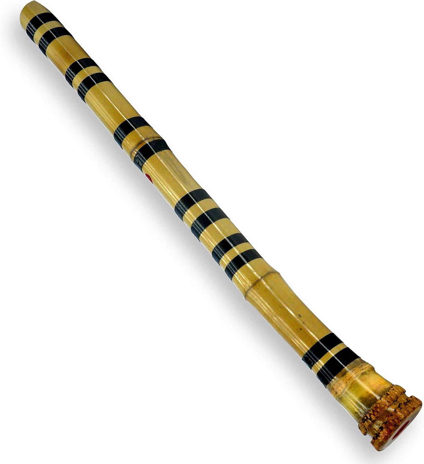 JIM Zen Shakuhachi Flauta pentatónica soplada con raíz de campana natural. TOZAN-ryu 1.8 pies Shakuhachi de calidad, toca todas las ocatavas. Bueno